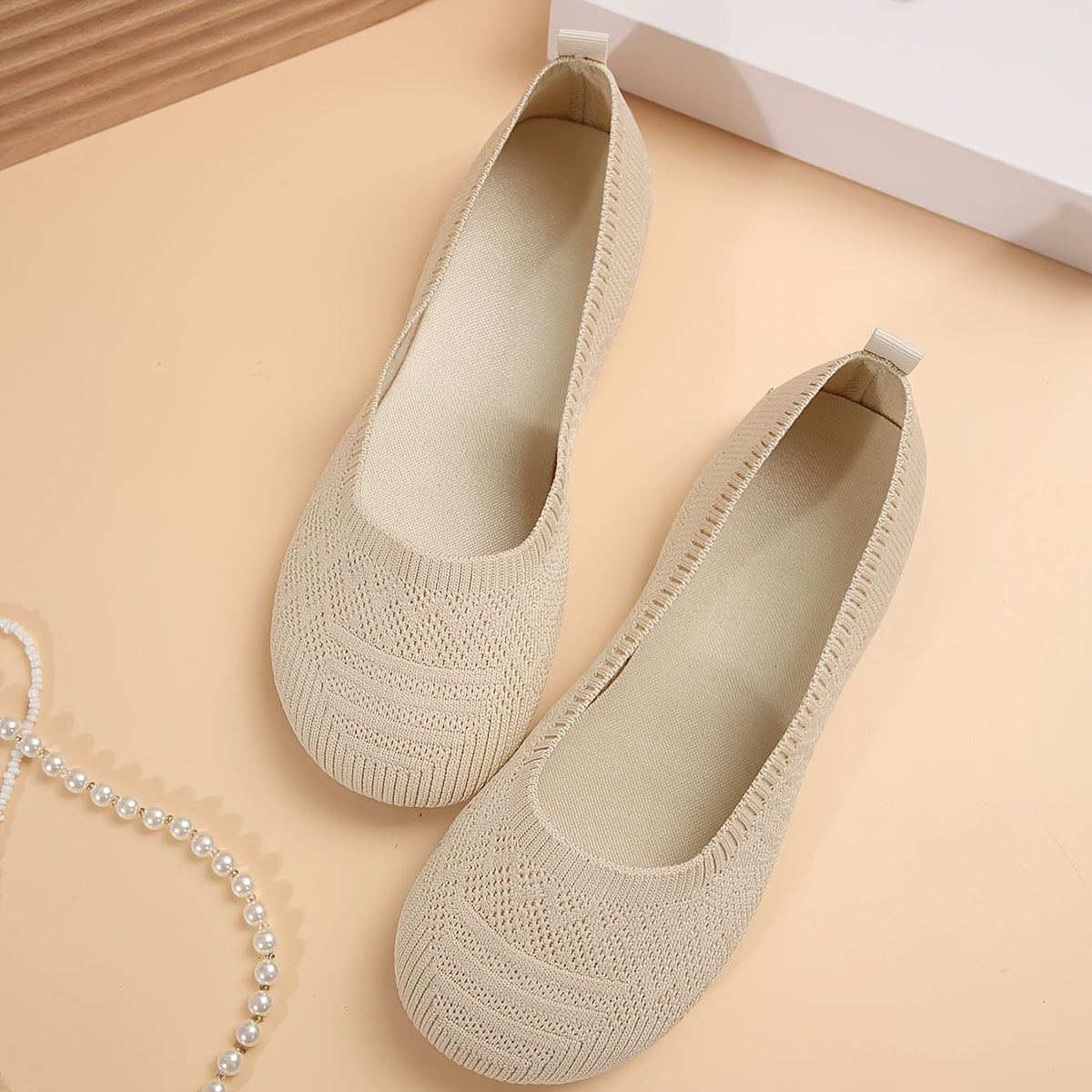 BS Orthopedische Beige Ballerina's - Clara