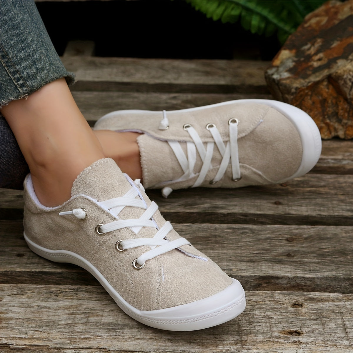 BS Orthopedische Beige Sneakers - Laura