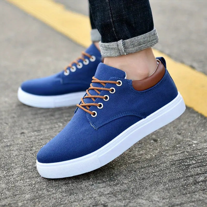 BS Casual Fabric | Alledaagse stoffen lente sneaker met veters voor heren