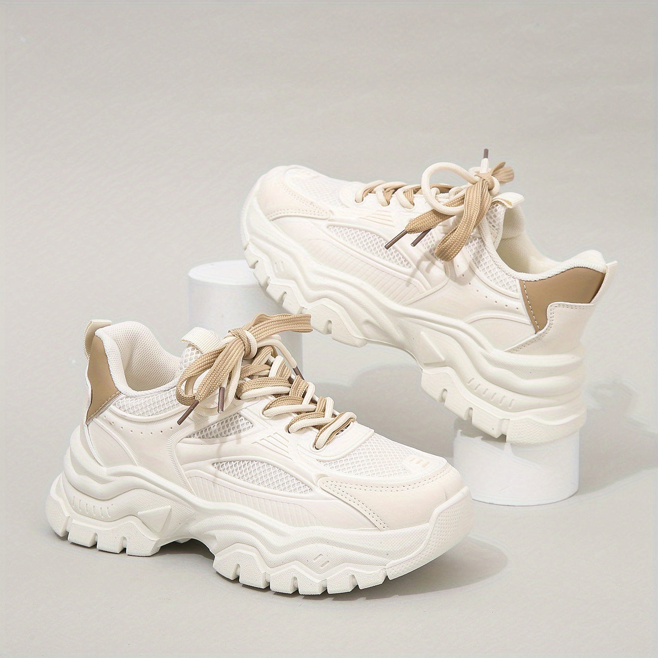 BS Orthopedische Beige Sneakers - Julia