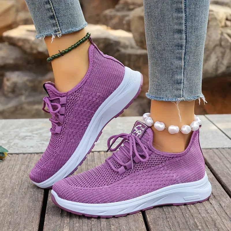 BS Sport Knit | Ademende geweven sneakers met ergonomische zool voor dames