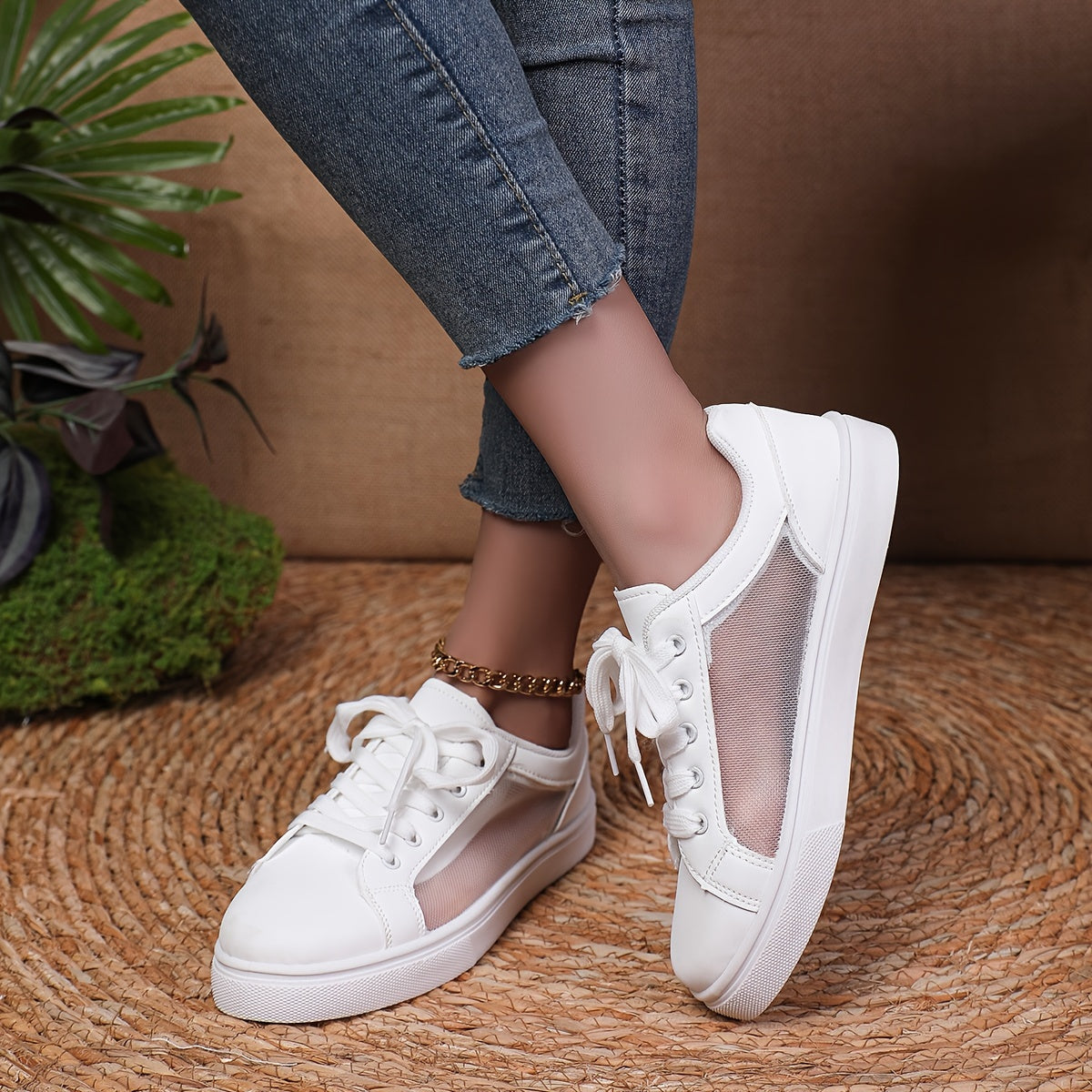 BS Orthopedic White Sneakers - Julia