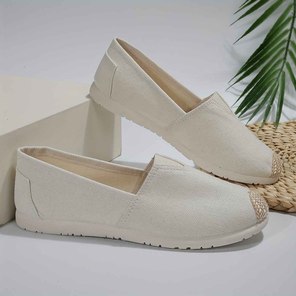 BS Orthopedische Ivoorkleurige Flats - Lara