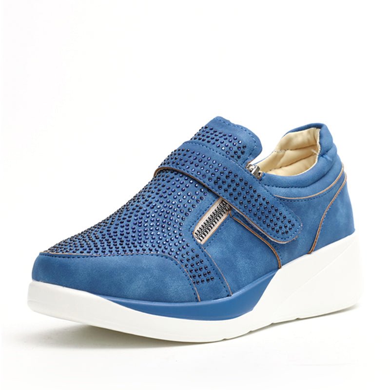 BS Eva - Orthopedische Blauwe Platform Sneakers