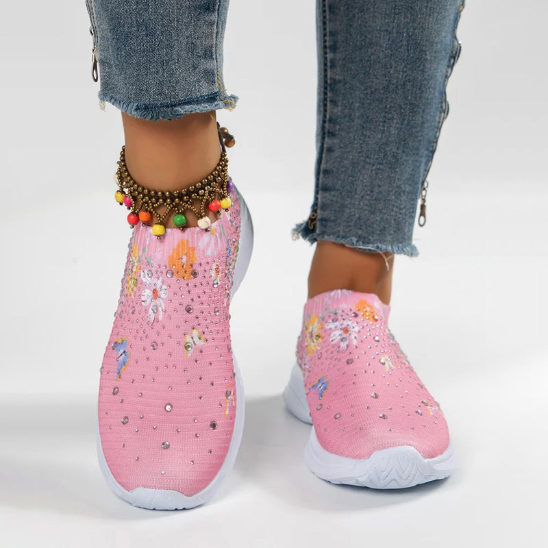 BS Slip-On | Comfortabele instap sneakers met vlinder print voor dames