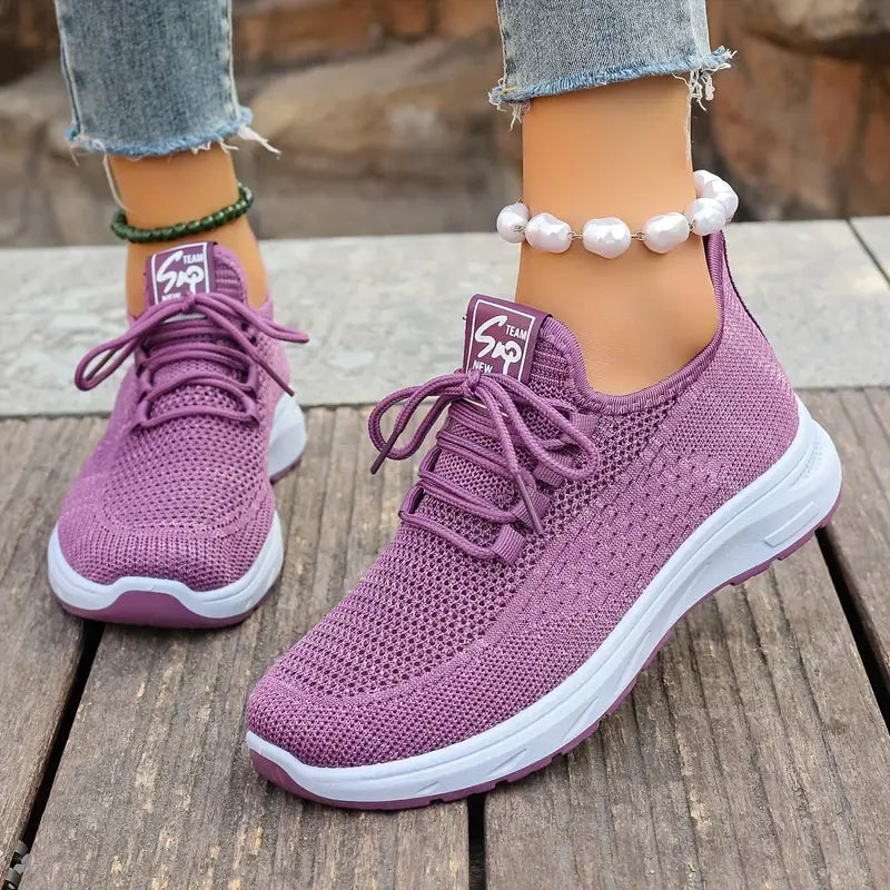 BS Sport Knit | Ademende geweven sneakers met ergonomische zool voor dames