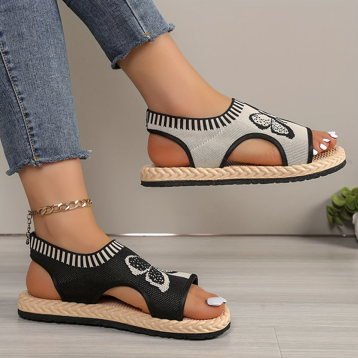 BS Orthopedische Zwarte Sandalen - Anita