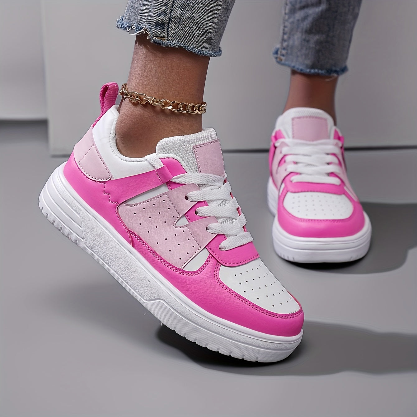 BS Orthopedisch Roze Sneakers - Anna