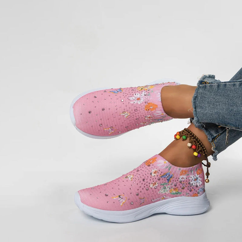 BS Slip-On | Comfortabele instap sneakers met vlinder print voor dames