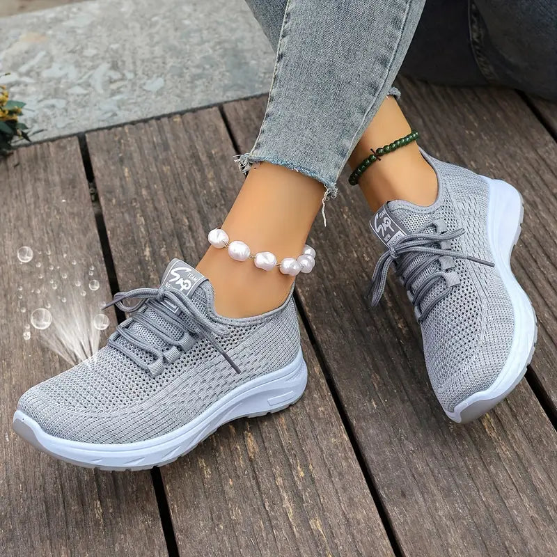 BS Sport Knit | Ademende geweven sneakers met ergonomische zool voor dames