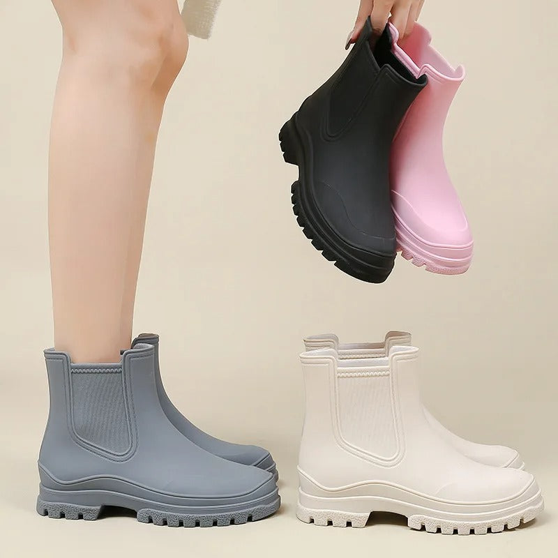 BS Rain Walk | Luxe half hoge waterdichte regenlaarzen voor vrouwen