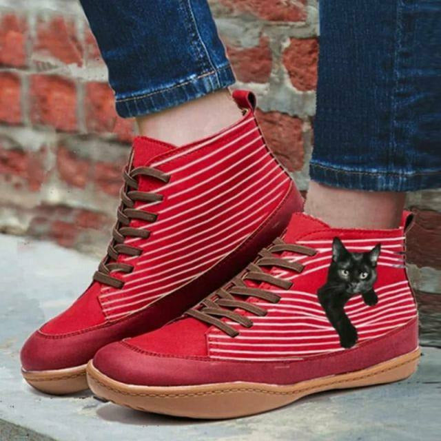 BS Cat Walk | Leuke sneakers met katten print voor dames