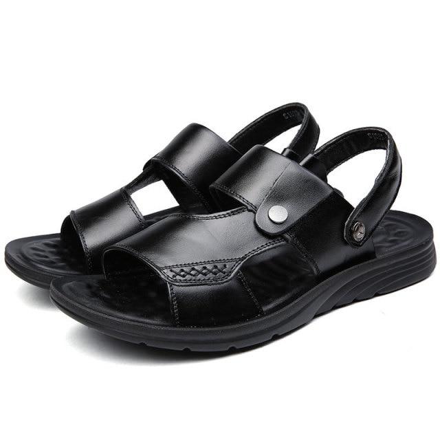 BS Orthopedische Zwarte Sandalen - David