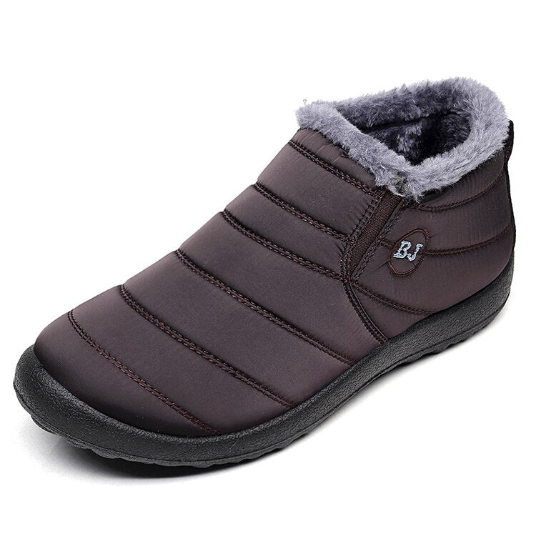 BS Snow Walk Slip-on | Warme gevoerde half hoge snowboots voor dames