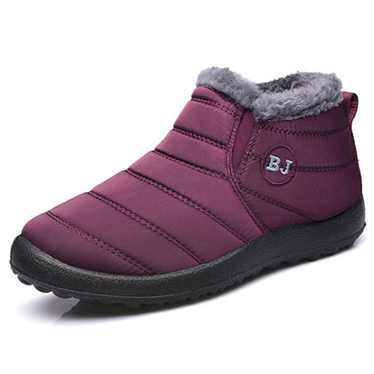 BS Snow Walk Slip-on | Warme gevoerde half hoge snowboots voor dames