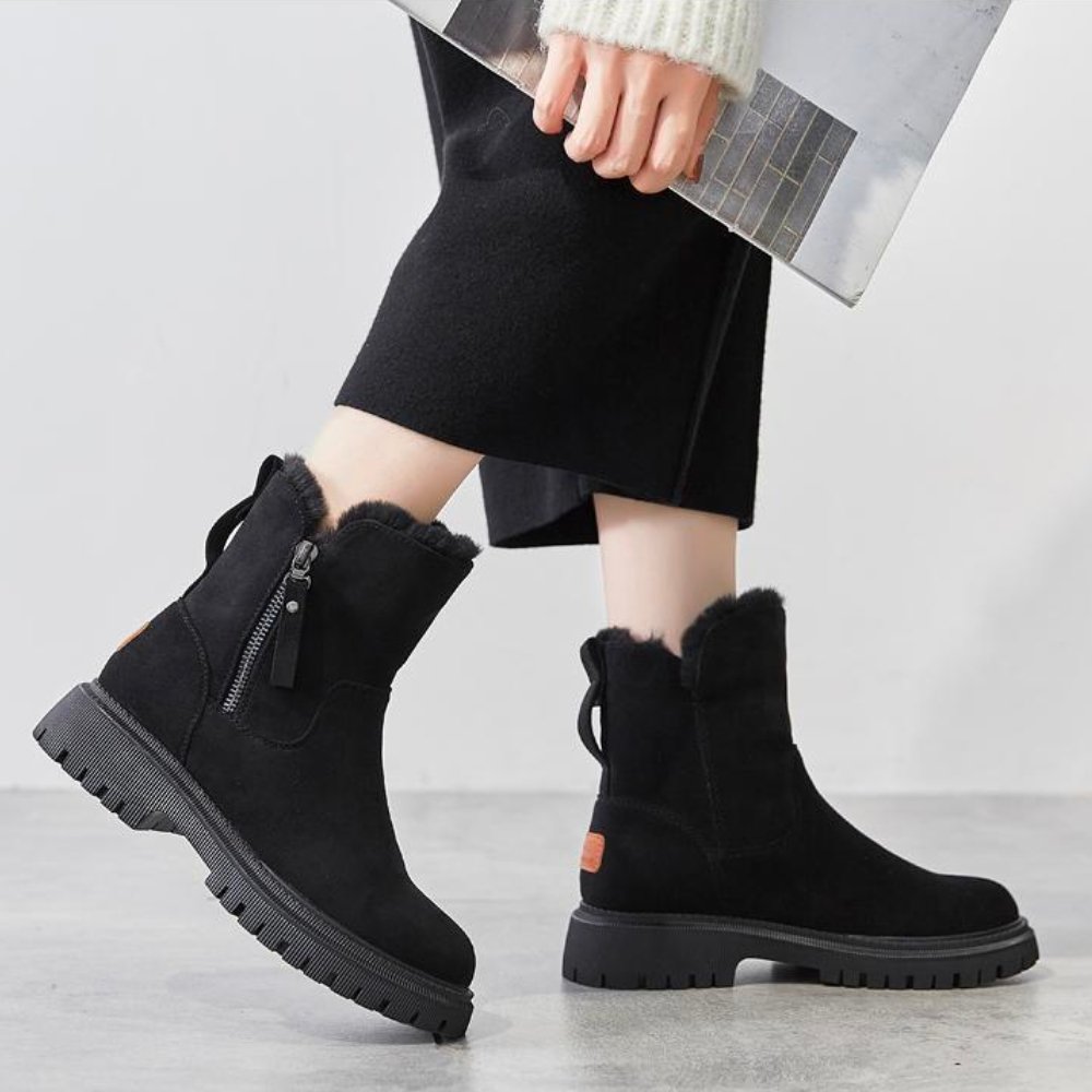 BS Comfy Boot | Gevoerde warme winterlaarzen voor vrouwen met rits