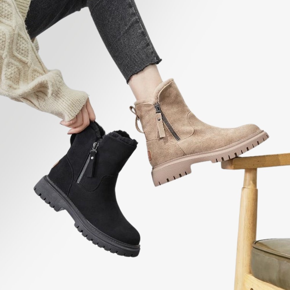 BS Comfy Boot | Gevoerde warme winterlaarzen voor vrouwen met rits